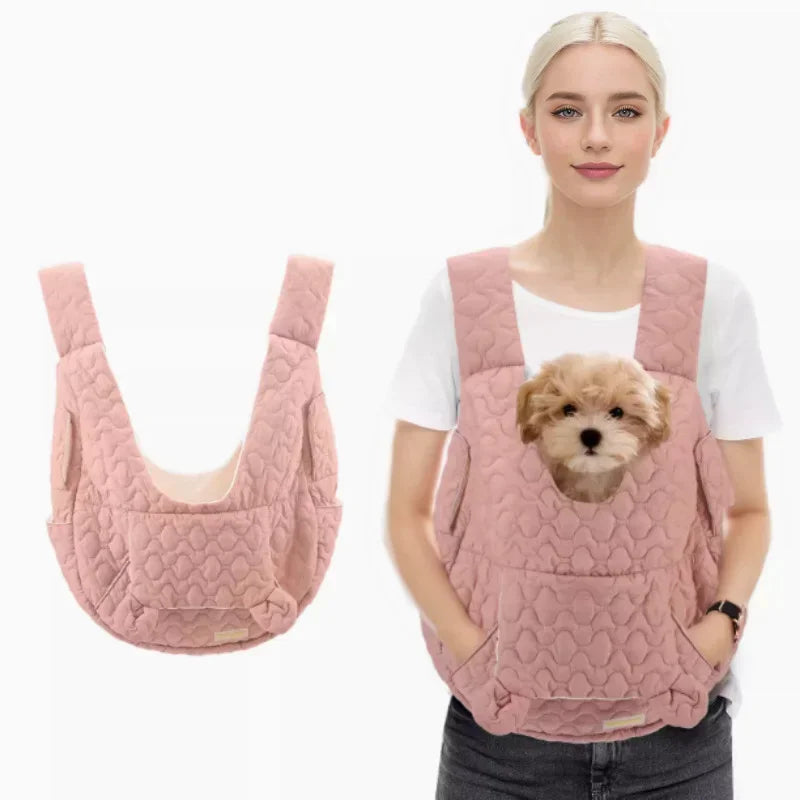 Pet Front Carrier Backpack - Waterproof Wind-Resistant Chest Bag for Dogs & Cats, Fits Pets up to 8.8 lb (4 kg)