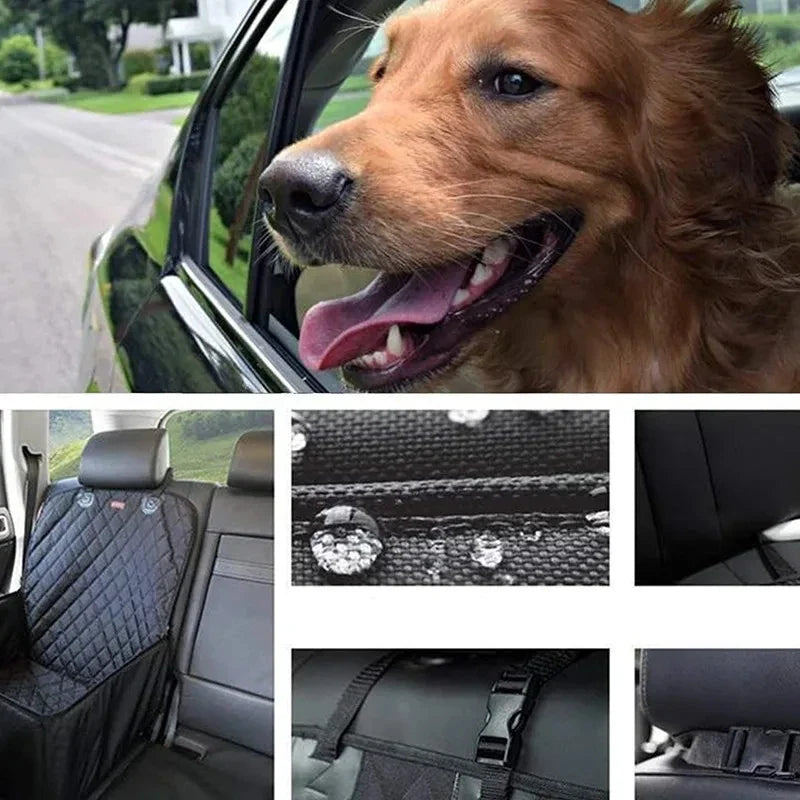 Waterproof Dog Car Seat Hammock – Universal Pet Travel Seat Cover, Wear-Resistant Carrier for Dogs & Cats