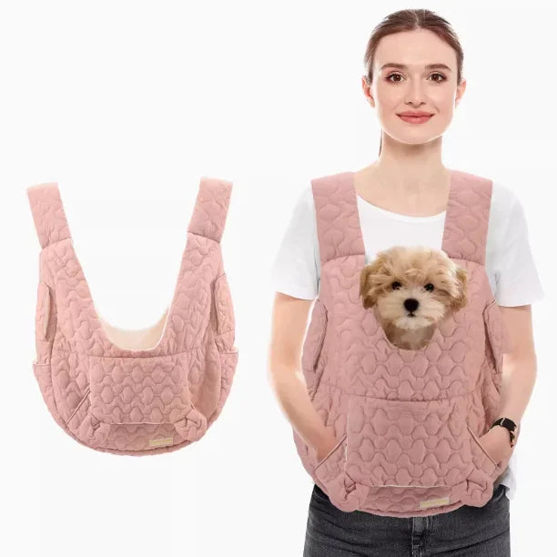 Pet Front Carrier Backpack - Waterproof Wind-Resistant Chest Bag for Dogs & Cats, Fits Pets up to 8.8 lb (4 kg)